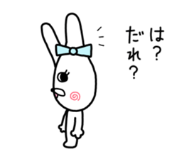 Rabbit ribbon. sticker #11705243