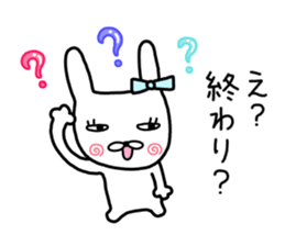 Rabbit ribbon. sticker #11705248