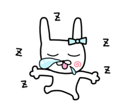 Rabbit ribbon. sticker #11705251