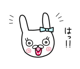 Rabbit ribbon. sticker #11705252