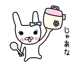 Rabbit ribbon. sticker #11705253