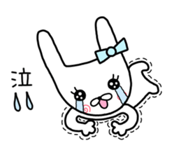 Rabbit ribbon. sticker #11705254