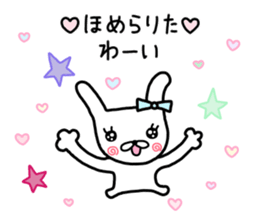 Rabbit ribbon. sticker #11705258