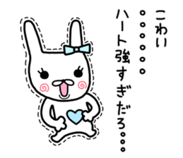 Rabbit ribbon. sticker #11705259