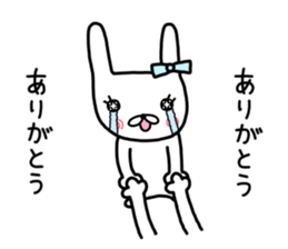 Rabbit ribbon. sticker #11705263