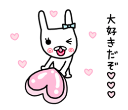 Rabbit ribbon. sticker #11705264