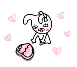 Rabbit ribbon. sticker #11705269