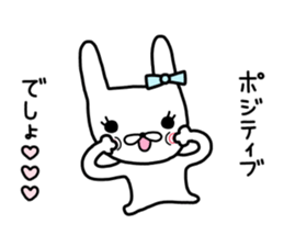 Rabbit ribbon. sticker #11705273