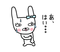 Rabbit ribbon. sticker #11705274