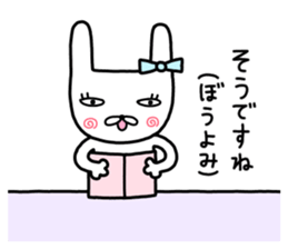 Rabbit ribbon. sticker #11705275