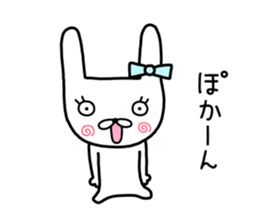 Rabbit ribbon. sticker #11705276