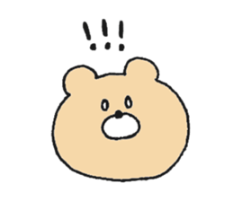 Mr. Bear"Kumao"!!! sticker #11705385