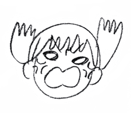 Mayuzou and her sticker #11707127