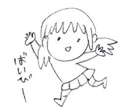 Mayuzou and her sticker #11707159