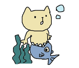 Daily life of a naughty kitten sticker #11707373