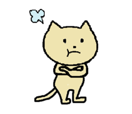 Daily life of a naughty kitten sticker #11707387