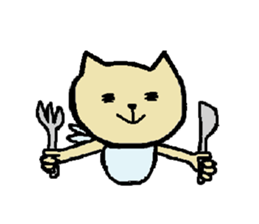 Daily life of a naughty kitten sticker #11707395