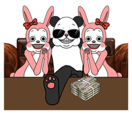 The panda loves money2 sticker #11707525