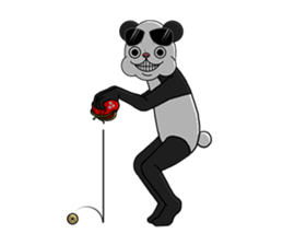 The panda loves money2 sticker #11707537