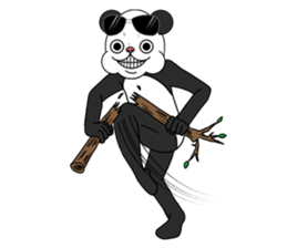 The panda loves money2 sticker #11707552