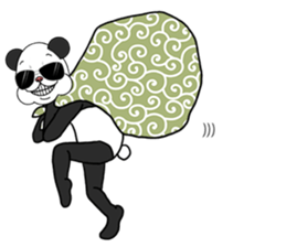 The panda loves money2 sticker #11707559