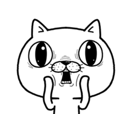 big eye cat sticker #11707641