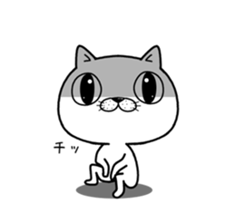 big eye cat sticker #11707643
