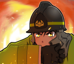 Hot fire brigade sticker #11708064