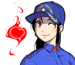 Hot fire brigade sticker #11708069