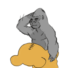 gorillas Sticker  be coool sticker #11708297