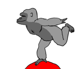 gorillas Sticker  be coool sticker #11708299