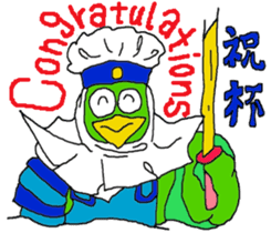 Samurai kamonosuke come. sticker #11710645