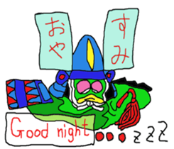 Samurai kamonosuke come. sticker #11710647