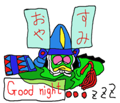 Samurai kamonosuke come. sticker #11710647