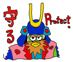 Samurai kamonosuke come. sticker #11710654