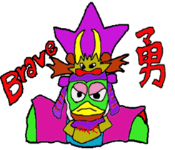 Samurai kamonosuke come. sticker #11710660