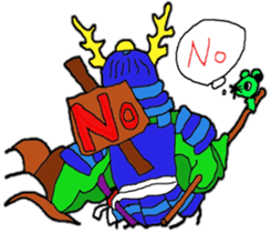 Samurai kamonosuke come. sticker #11710673