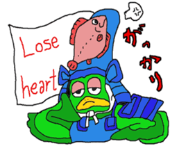 Samurai kamonosuke come. sticker #11710677