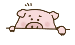 Pepin - The Lazy Pig sticker #11710800