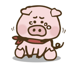 Pepin - The Lazy Pig sticker #11710807