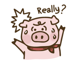 Pepin - The Lazy Pig sticker #11710832