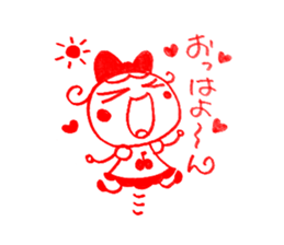 Kawaii Ringo-chan sticker #11711840