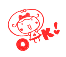 Kawaii Ringo-chan sticker #11711844