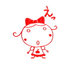 Kawaii Ringo-chan sticker #11711854