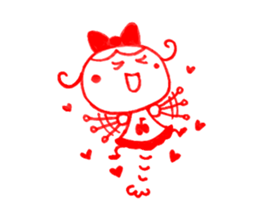 Kawaii Ringo-chan sticker #11711858