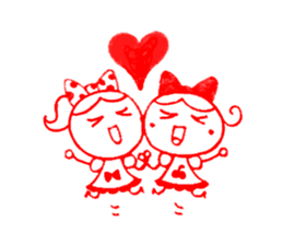 Kawaii Ringo-chan sticker #11711859