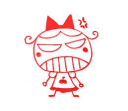 Kawaii Ringo-chan sticker #11711861