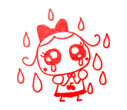 Kawaii Ringo-chan sticker #11711862