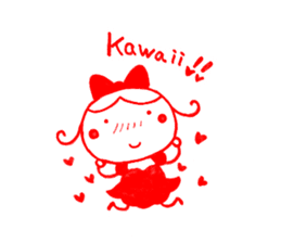 Kawaii Ringo-chan sticker #11711866