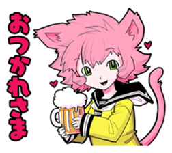 Social game loving girl In daily life sticker #11712641